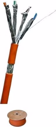 DATACOM S/FTP drát CAT7  LSOH,Eca  500m cívka, plášť oranžový