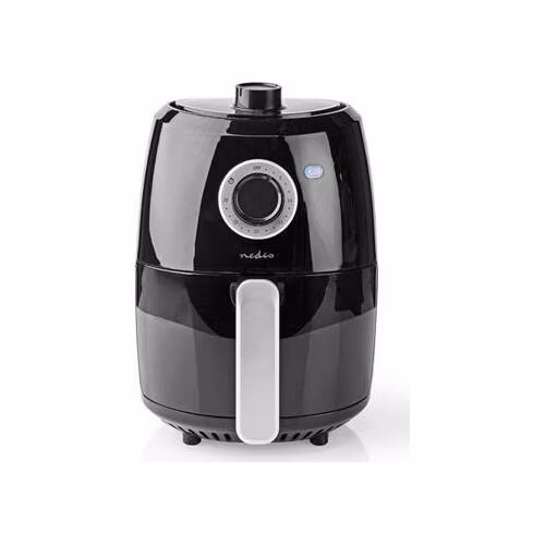 Nedis KAAF120FBK - Horkovzdušná Fritéza | 2.4 l | Časovač: 30 min | Analogový | Černá/Hliník