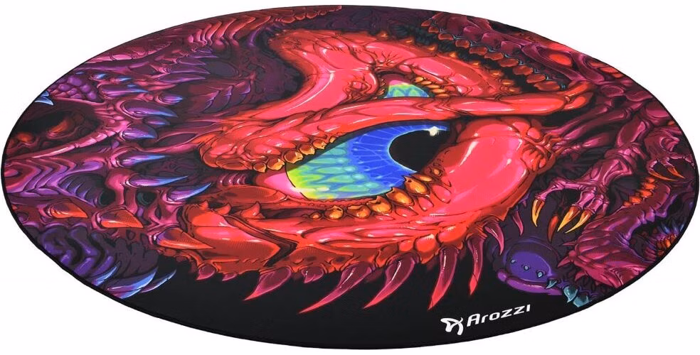 AROZZI Zona Floorpad Crawling Chaos/ ochranná podložka na podlahu/ kulatá 121 cm průměr/ dračí design