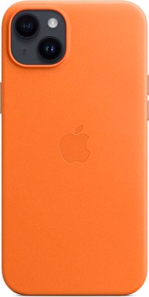 Apple iPhone 14 Plus Leather Case with MagSafe - Orange