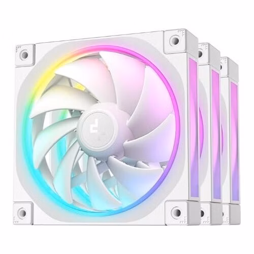 DEEPCOOL Ventilátor FL12 WH 3v1, 3x120mm, ARGB, bílá