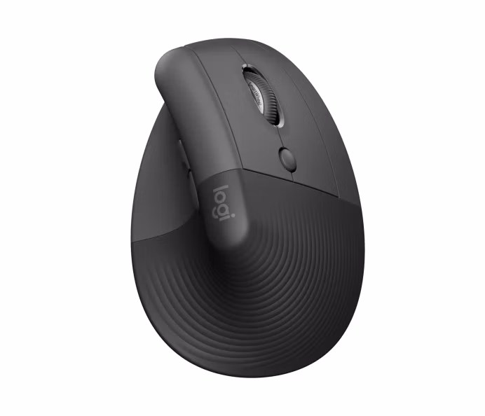 Logitech Lift Vertical Ergonomic Mouse - Graphite   Vertikální myš, optická, 6 tlačítek, bezdrátová, Bluetooth