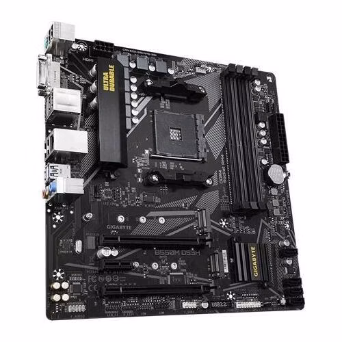GIGABYTE MB Sc AM4 B550M DS3H, AMD B550M, 4 x DDR4, HDMI