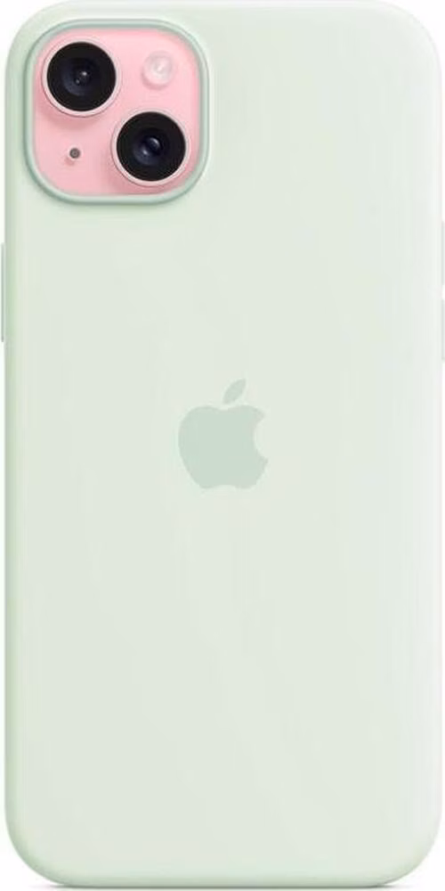 iPhone 15 Plus Silicone Case with MagSafe - Soft Mint