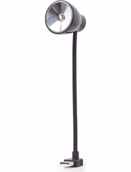 GEMBIRD USB lampička k notebooku GEMBIRD NL-02, flexibilní, černáUSB lampička k notebooku NL-02, flexibilní, černá