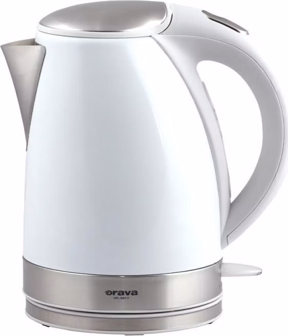 Orava VK-3217 W rychlovarná konvice, 2000 W, 1.7 l, automatické vypnutí, bílá