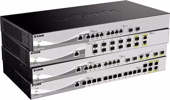 D-Link DXS-1210-12SC 12 Port Smart Managed Switch including 10x10 SFP+ ports &amp; 2 x Combo 10GBase-T/SFP+ uplink ports