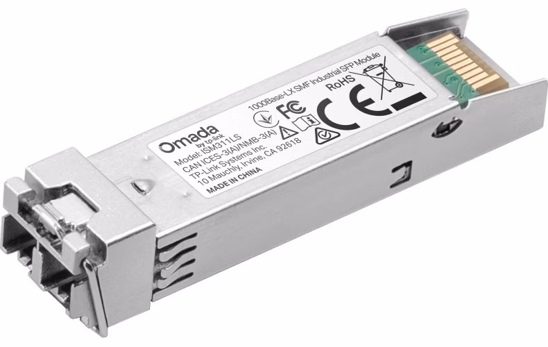 TP-Link OMADA ISM311LS průmyslový optický SFP modul SM (1310nm), 1,25Gb/s, LC, 20km, -40°C až 85°C