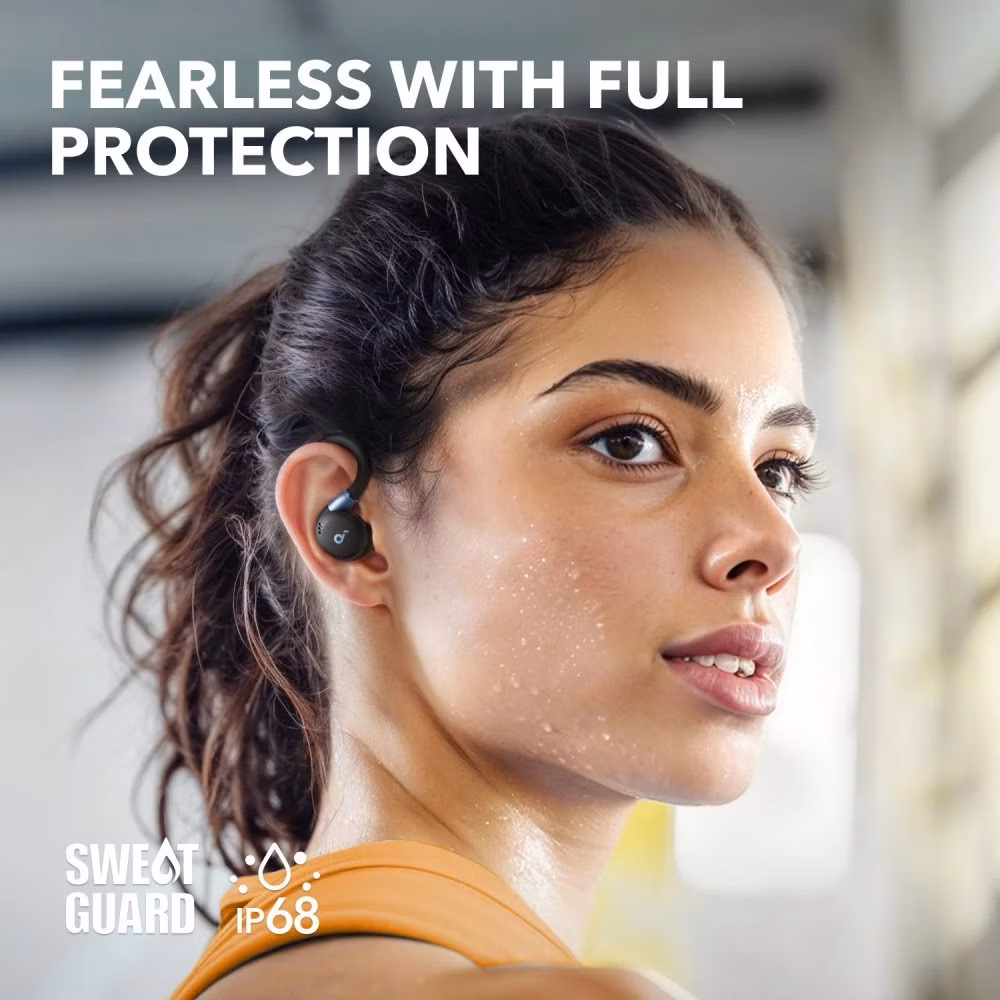 Anker Soundcore Sport X20/ sluchátka/ Bluetooth/ BassUp/ ANC/ IP68/ černá