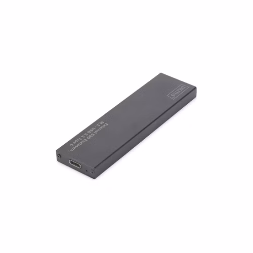 DIGITUS USB Type-C 3.1 Externí SSD skříň M.2 (NGFF) B-Key, alu pouzdro, černá, chipset: EP9461E chipset: EP9461E