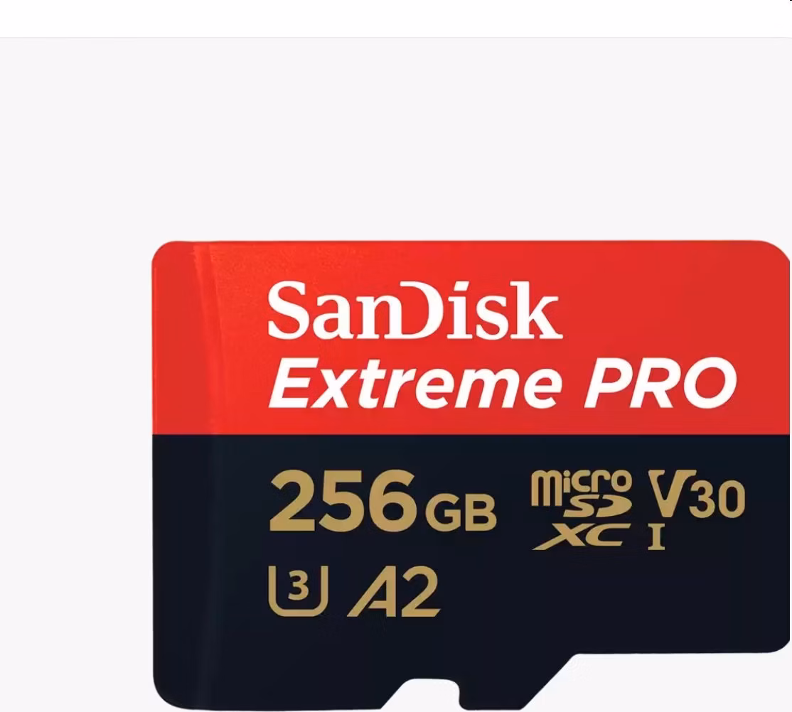 SanDisk Extreme PRO microSDXC 256GB / A2 C10 V30 UHS-I U3 / 200MB/s &amp; 140MB/s / SD Adaptér + 2 years RescuePRO