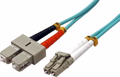 Optický patch cord Duplex LC-SC 50/125 1m MM OM4