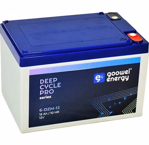 GOOWEI ENERGY Pb trakční záložní akumulátor VRLA GEL 12V/15Ah (6-DZM-12)