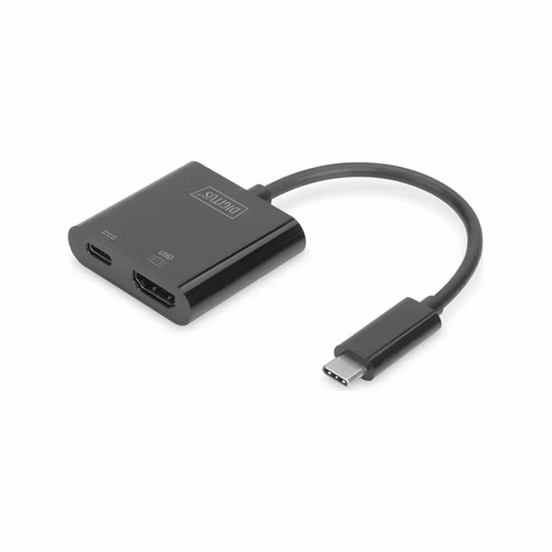 DIGITUS Grafický adaptér HDMI 4K HDMI Type-C ™ + USB-C ™ (PD)