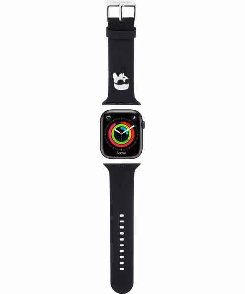 Karl Lagerfeld Karl and Choupette Head NFT Remienok pre Apple Watch 42/44/45/46/49 čierny