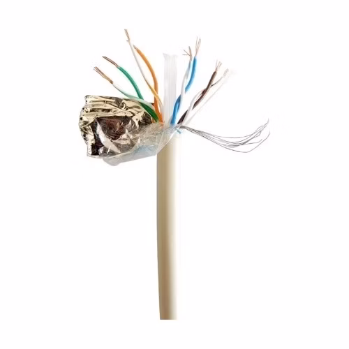 GEMBIRD síťový kabel LAN CAT6 FTP, vodiče z CCA (měděný hliník), vícedrátový, třída Eca, délka 100 m