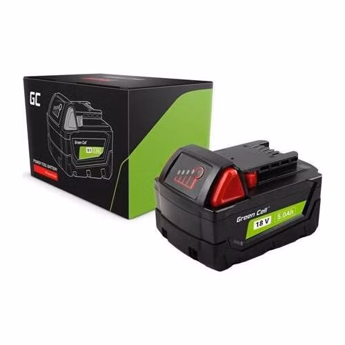 Green Cell Battery for Milwaukee M18 18V 5Ah Replacement Battery M18 B5 4932430483
