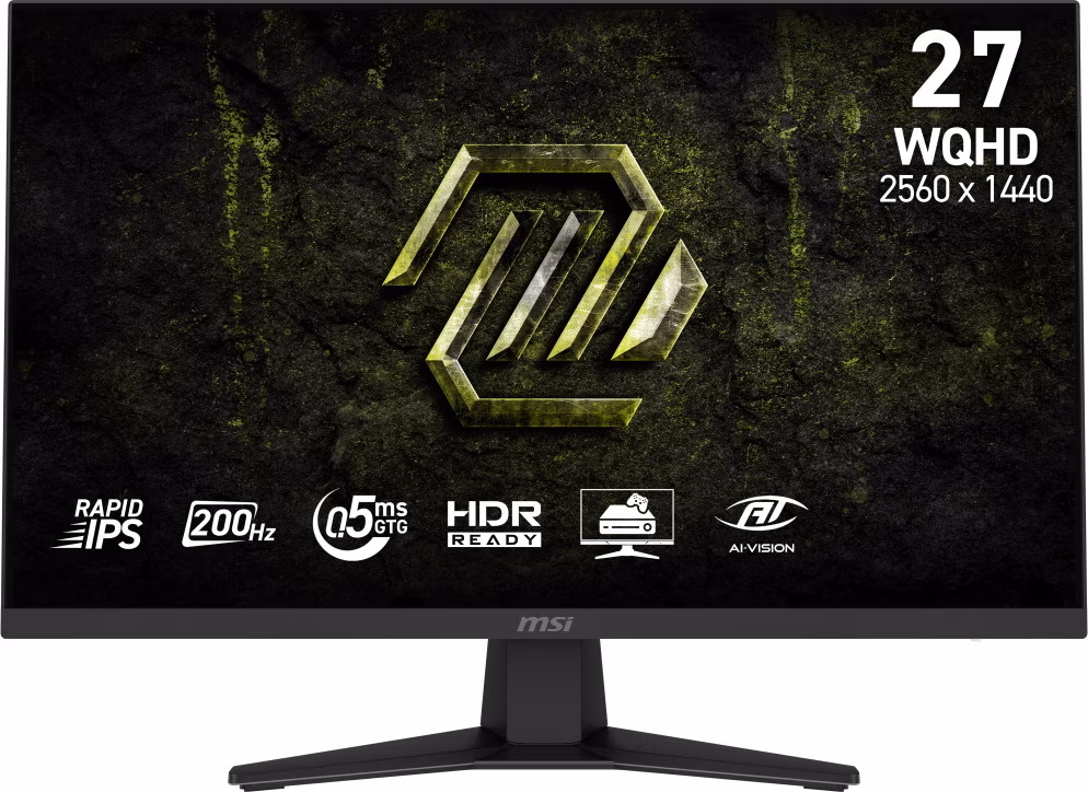 MSI Gaming MAG 274QF E20/ 27"/ 2560x1440/ IPS/ 0,5ms/ 200Hz/ 300cd/m2/ 1200:1/ HDMI/ DP/ VESA/ černý
