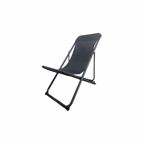 PLATINET KEMPINGOVÉ LEHÁTKO 52*77*90 cm ČERNÁ