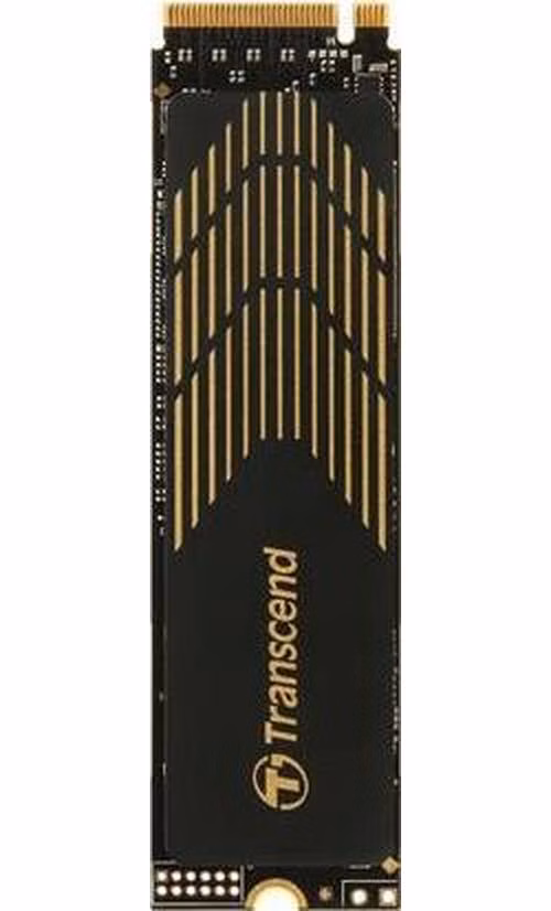 TRANSCEND MTE240S 500GB SSD disk M.2 2280 with Heatsink, PCIe Gen4 x4 NVMe 1.4 (3D TLC), 3800MB/s R, 2800MB/s W