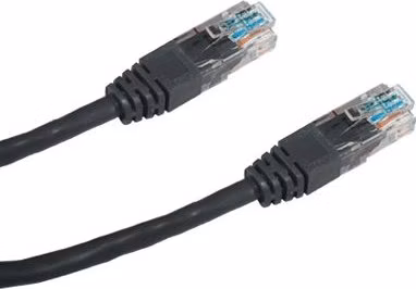 DATACOM Patch kabel UTP CAT5E 0,5m černý