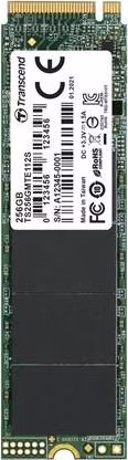 TRANSCEND MTE112S 256GB SSD disk M.2 2280, PCIe Gen3 x4 NVMe 1.3 (3D TLC), single sided, 1600MB/s R, 800MB/s W