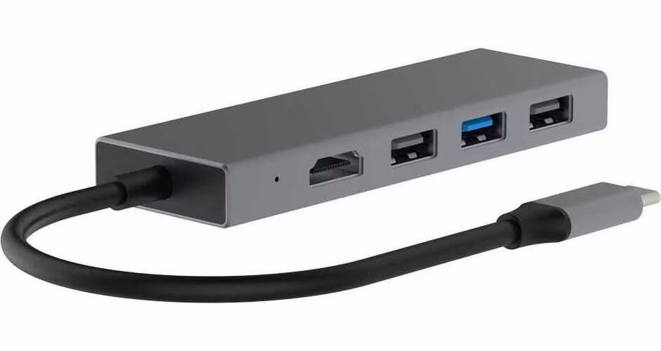 TB USB-C 7v1 adapter USB 3.0, 2xUSB 2.0, HDMI, PD, SD/TF