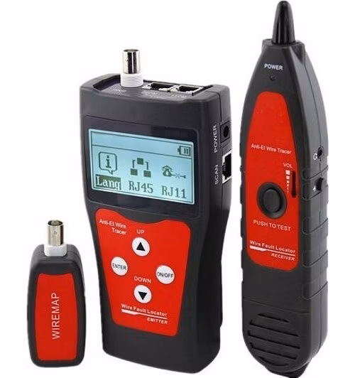 XtendLan Tester STP+PSTN+coax+USB, LCD displej, měření délky vedení, sonda
