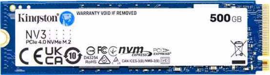 Kingston Flash SSD 500G NV3 M.2 2280 PCIe 4.0 NVMe SSD