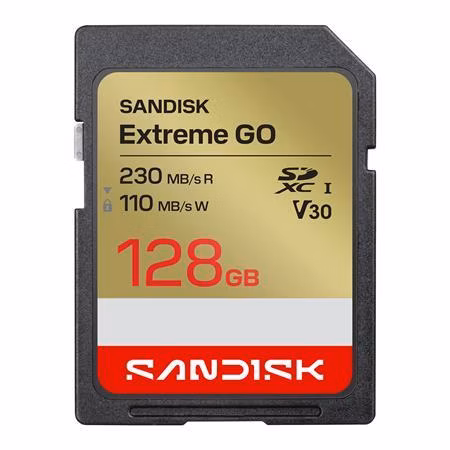 SanDisk Extreme SD UHS-I 128GB SD 230MB/s(R) / 110MB/s(W)