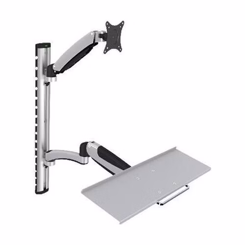 Digitus držák na monitor a klávesnici do 69cm (27"), flexibilní, 8kg VESA 75 x 75 a 100 x 100 mm
