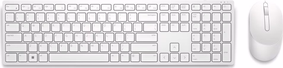 DELL KM5221W bezdrátová klávesnice a myš ruská/ russian/ bílá