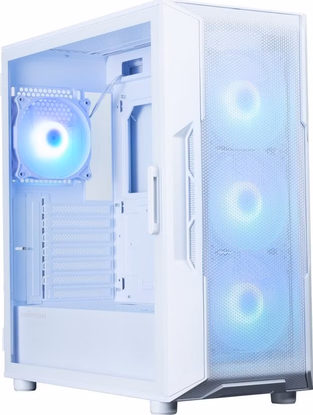 Zalman skříň i3 Neo ARGB V2 White / ATX / 4x120mm ARGB Fan / 2xUSB 3.0 / bílá