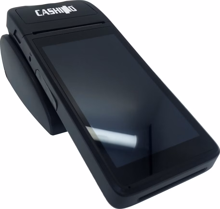 Cashino POS terminál All in One/ Wi-Fi/ 4G/ BT/ termotisk 58mm/ sken 1D a 2D kódů/ 5,5" IPS displej/ Android 6.0