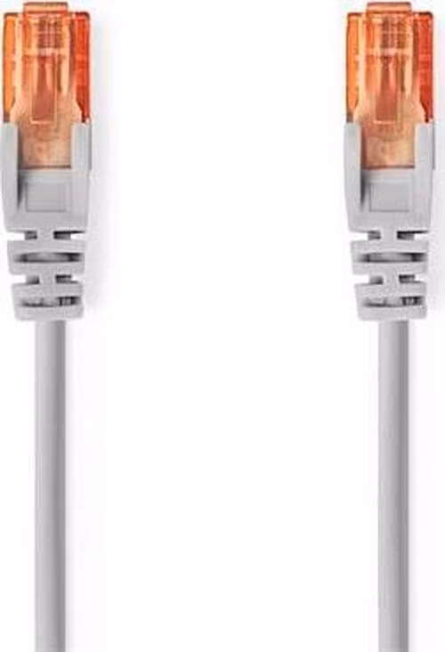 Nedis CCGL85230GY50 - Síťový Kabel CAT6 | RJ45 Zástrčka | RJ45 Zástrčka | U/UTP | 5.00 m | Kulatý | PVC | Šedá | Label