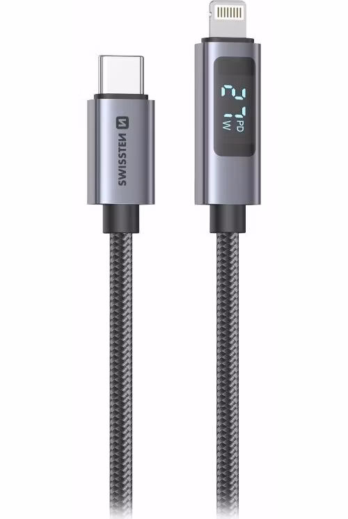 Swissten LCD kabel USB-C / lightning 1,5m