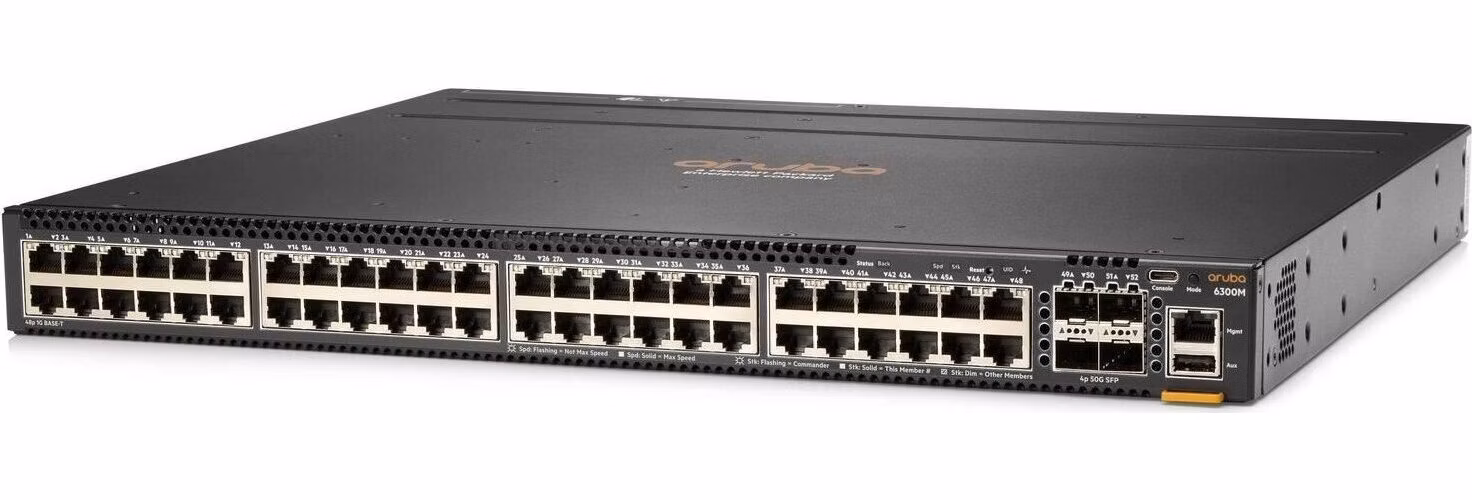 HPE Aruba Networking CX 6100 48G Class4 PoE 4SFP+ 370W Switch JL675A