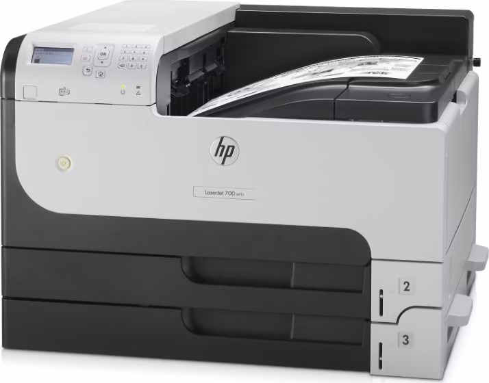 HP LaserJet Entreprise 700 M712dn ePrint/ A3/ 1200x1200/ LCD displej/ USB/ LAN/ duplex/ Bílo-černá