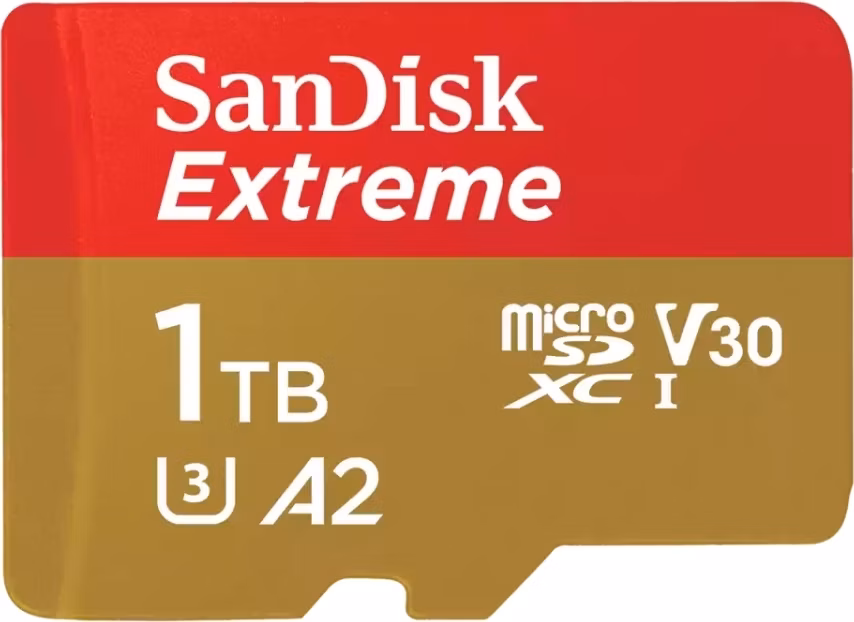 SanDisk micro SDXC karta 1TB Extreme (190 MB/s Class 10, UHS-I U3 V30) + adaptér