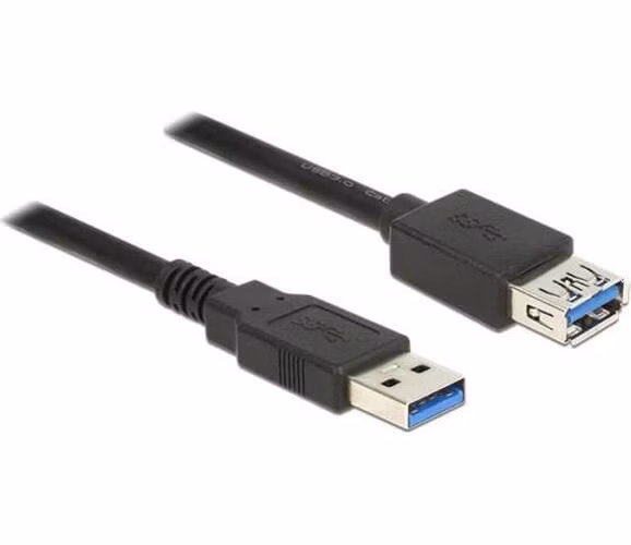Delock Prodlužovací kabel USB 3.0 Typ-A samec > USB 3.0 Typ-A samice 3,0 m černý