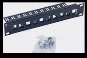 Triton 10' modulární patch panel 1U  pro max. 10ks keystone,otvor 14,8x17,5mm
