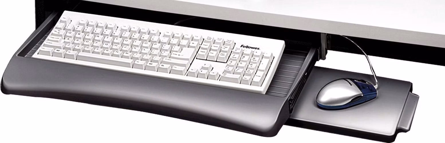 FELLOWES držák klávesnice a myši/ 515-715mm x 63mm x 300mm/ grafitový