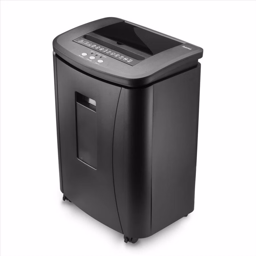 Hama Safe Auto M1200, skartovačka, micro rez, automat. podávač, 120 listov, bezp. úroveň P4 T4 E3