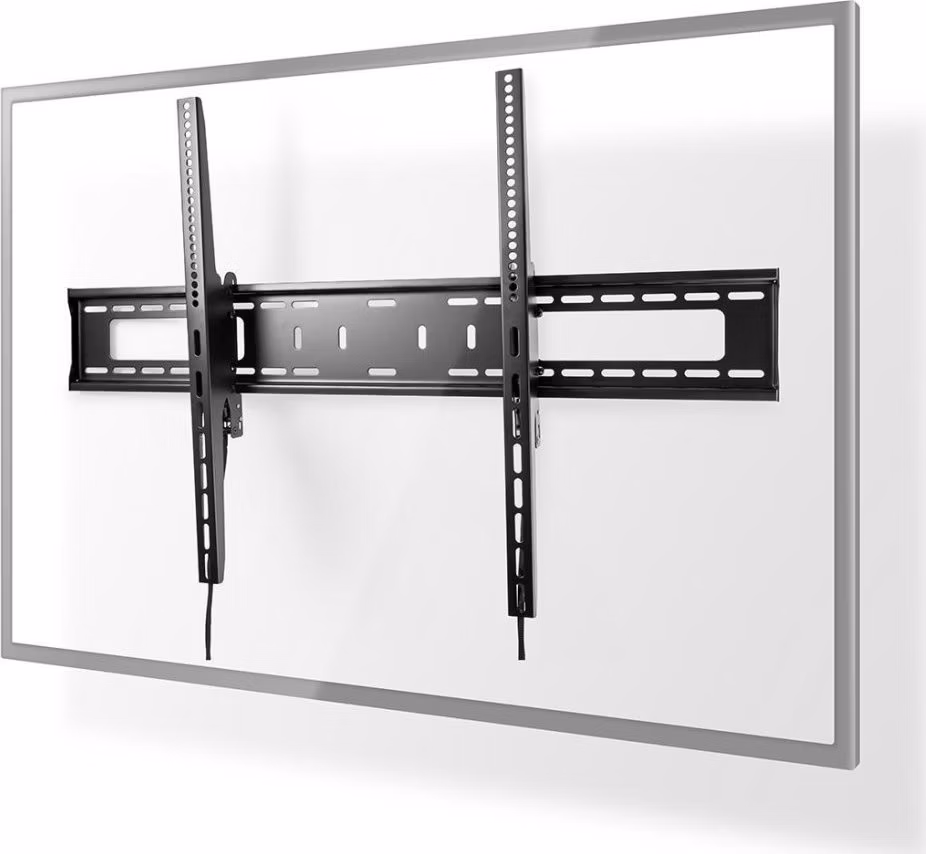 NEDIS nástěnný TV držák/ 60 - 100"/ nosnost 75 kg/ náklon 5°/ vzdálenost od stěny 85 mm/ ocel/ černý