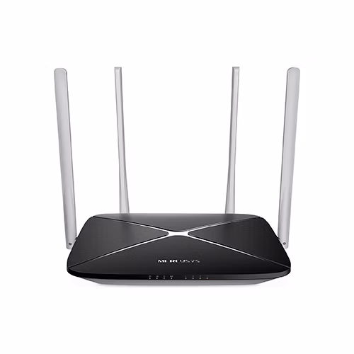 AC1200 Wireless Dual Band Router SPEED: 300 Mbps at 2.4 GHz + 867 Mbps at 5 GHz SPEC: 4× Fixed External Antennas, 3× 10/