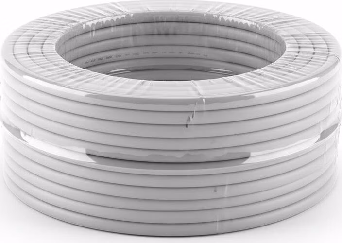C-TECH Eth kabel UTP drát c5e 100m, čistá měď, šedá