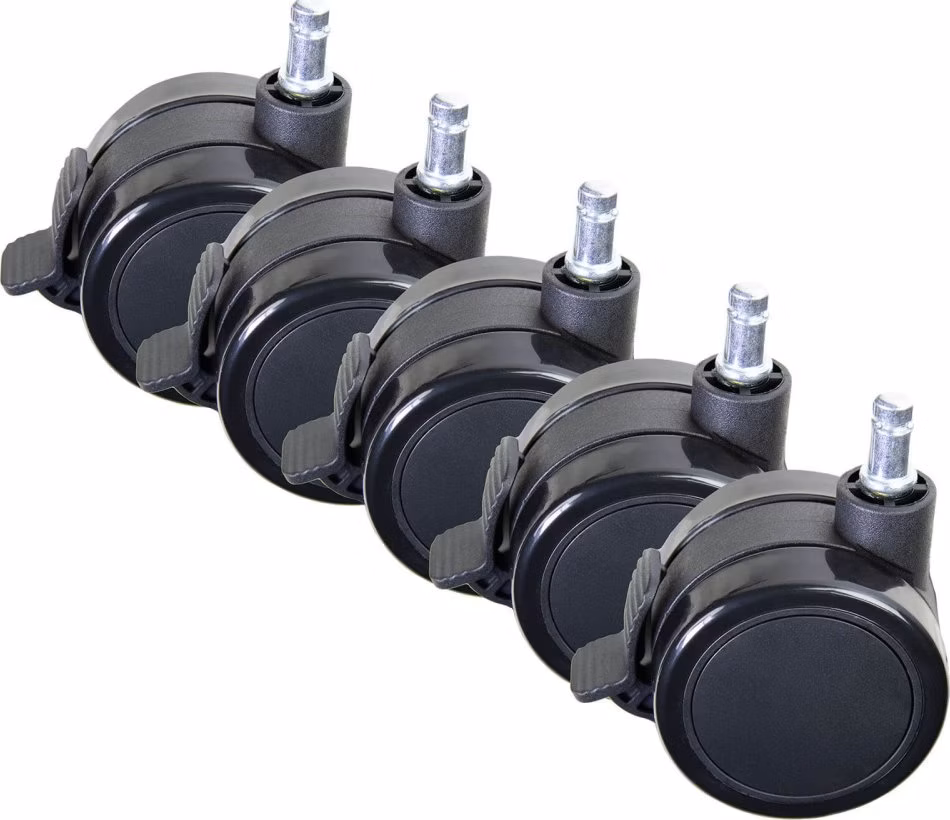 AROZZI Wheel Pack PU Lockable XL/ univerzální sada zamykatelných náhradních koleček pro herní židle