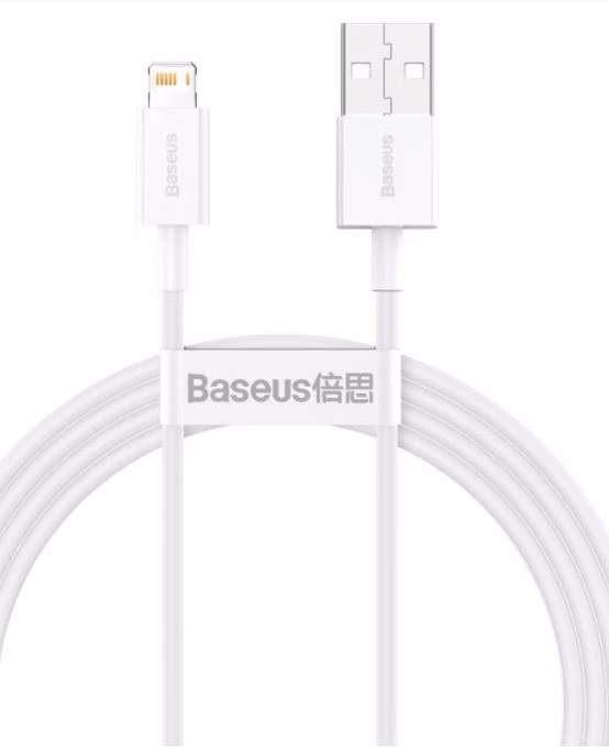 Baseus CALYS-B02 Superior Fast Charging Kábel Lightning 2.4A 1.5m White