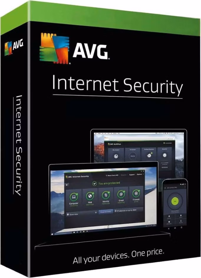 Elektronicky: AVG Internet Security Multi-Device / 10 zařízení na 1 uživatele / el. licence / 1 rok