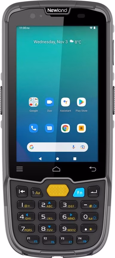 Newland MT6757 / 2D / 10,5 cm (4'') / GPS / hot-swap / USB-C / BT (BLE / 5,0) / Wi-Fi / 4G / NFC / Android / kit / GMS